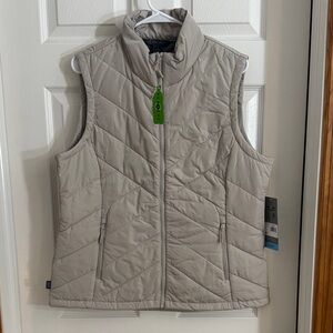 Free Country Women's Quilted Vest - Light Gray